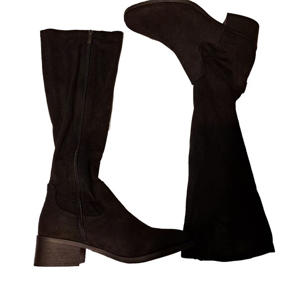 Kenneth Cole Reaction Dark Heeled Boots - Picture 1 of 11